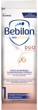 BEBILON Profutura DuoBiotik,mleko początkowe dla niemowląt, od urodzenia, 1,przód