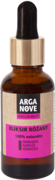 ARGANOVE ,serum do twarzy z olejem różanym, odmładza, nawilża, wzmacnia, 100% naturalny,przód