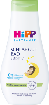 HIPP Baby Sanft Sensitive,płyn do kąpieli dla dzieci, na dobranoc,przód
