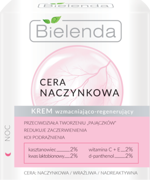 BIELENDA Cera Naczynkowa ,krem do twarzy, regenerujący, wzmacniający, na noc,przód