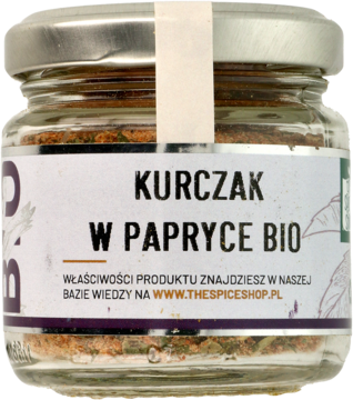 THE SPICE SHOP ,mieszanka przypraw, Kurczak w Papryce BIO,przód