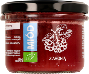 LA VERNA ,miód z aronią,przód