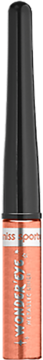 Miss Sporty Wonder'Eye Metallic Eyeliner w butelce metalicznego różowego złota z czarną nakrętką, widok z przodu.