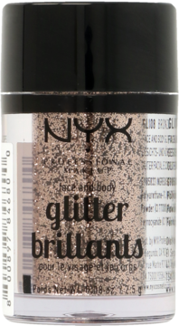 NYX PROFESSIONAL MAKEUP Glitter Brillants ,brokat do twarzy i ciała, nr 08 Bronze,przód