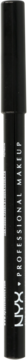 NYX Professional Makeup Slim Eye Pencil, czarna, pionowo ustawiona, z widocznym białym logo.