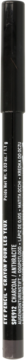 Czarny, smukły eyeliner SLIM EYE PENCIL z niewyraźnym tekstem, widok z przodu na neutralnym tle.