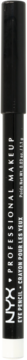 Czarny ołówek NYX PROFESSIONAL MAKEUP Slim Eye Pencil z białym dołem, widok z przodu.