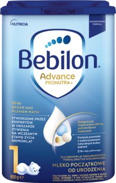 BEBILON Advance Pronutra 1,mleko początkowe dla niemowląt, od urodzenia,przód