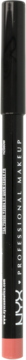 NYX SLIM LIP PENCIL w czarnym opakowaniu z różową podstawą, widoczny napis "NYX PROFESSIONAL MAKEUP" pionowo.