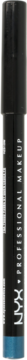 NYX Professional Makeup Slim Eye Pencil w turkusowym odcieniu, pionowy widok na matowe opakowanie z logo.