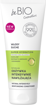 BEBIO COSMETICS Super Hydration ,odżywka do włosów suchych, intensywnie nawilżająca,przód