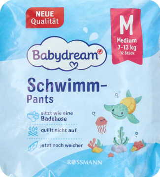 BABYDREAM ,pieluchy do pływania, Medium, 7-13 kg,przód