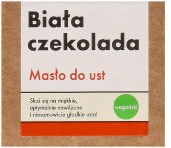 MANUFAKTURA PIĘKNA Biała Czekolada ,masło do ust,przód