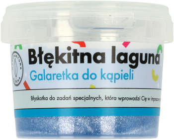 MANUFAKTURA PIĘKNA Błękitna laguna ,galaretka do kąpieli,przód