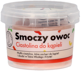 MANUFAKTURA PIĘKNA Smoczy Owoc ,ciastolina do kąpieli,przód