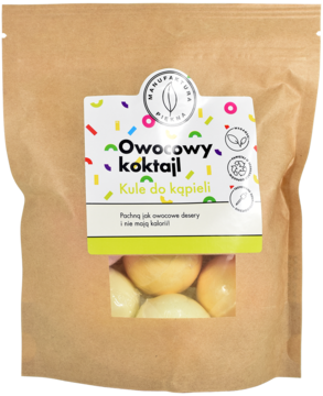 MANUFAKTURA PIĘKNA Owocowy Koktajl ,kule do kąpieli,przód