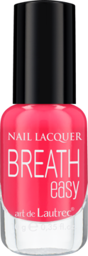 Oddychający lakier do paznokci art de Lautrec Breath Easy w intensywnym, różowym kolorze, widok z przodu.