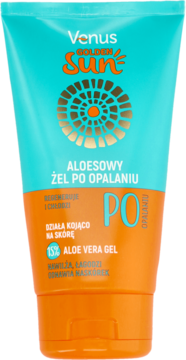 VENUS Golden Sun ,żel po opalaniu, regeneruje i chłodzi, Aloesowy,przód