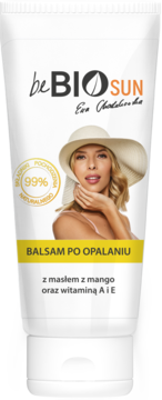 BEBIO COSMETICS ,naturalny balsam po opalaniu, z masłem z mango oraz witaminą A i E,przód