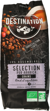 DESTINATION ,kawa 100% Arabica ziarnista,przód