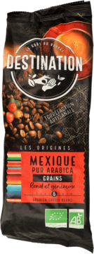DESTINATION ,kawa 100% Arabica ziarnista, Meksyk,przód