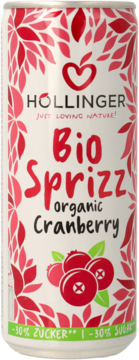 HOLLINGER ,napój żurawinowy BIO,przód