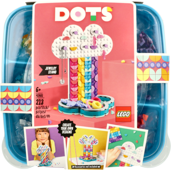 LEGO Dots ,tęczowy stojak na biżuterię,przód