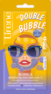 LIRENE ,maska glinkowa z witaminą C, cera tłusta i mieszana,przód