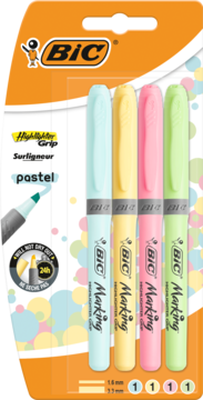 BIC ,zakreślacze kieszonkowe, różne kolory,przód