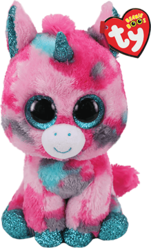 TY BEANIE BOOS ,maskotka pluszowa, Pink Aqua Unicorn,przód