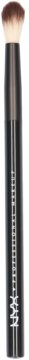 NYX Professional Makeup pędzel do makijażu nr 16 z płaską główką, czarna rączka, widok z przodu.
