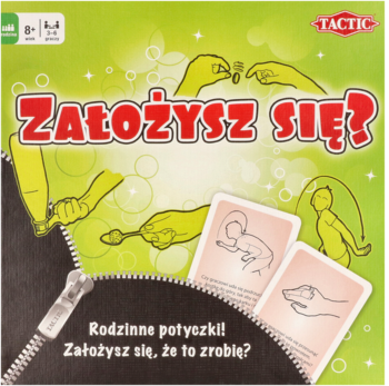 TACTIC Założysz się? ,gra towarzyska, 8+,przód