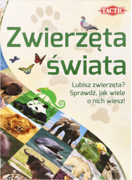 TACTIC Zwierzęta Świata ,gra towarzyska, 8+,przód