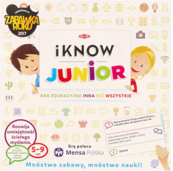 TACTIC I Know Junior ,gra edukacyjna inna niż wszystkie, 5-9 lat,przód