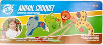 TACTIC Animal Croquet ,gra krykiet ze zwierzętami, 3+,przód