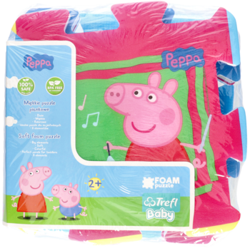 TREFL Peppa Pig ,puzzle piankowe, 2+,przód