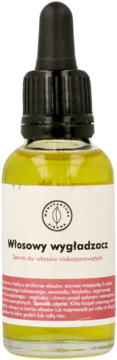 MANUFAKTURA PIĘKNA Włosowy Wygładzacz ,serum do włosów, niskoporowatych, wygładzające,przód