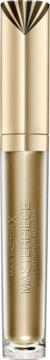 Złoty tusz do rzęs Max Factor Masterpiece Rich Black 001, butelka z fasetowaną nakrętką, widok z przodu.