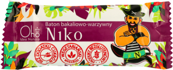 OHO IDEA NATURA ,baton bakaliowo-warzywny, Niko,przód