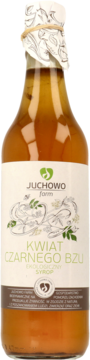 JUCHOWO FARM,syrop z kwiatu czarnego bzu, ekologiczny,przód