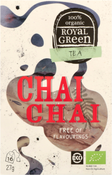 ROYAL GREEN ,czarna herbata z ziołami, Chai Chai,przód