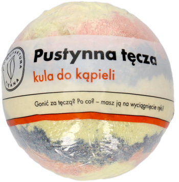 MANUFAKTURA PIĘKNA Pustynna Tęcza ,kula do kąpieli,przód