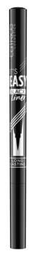 Czarny eyeliner It's Easy Black Liner w cylindrycznym opakowaniu, z białym napisem 'IT'S EASY' i 'LONG LASTING', widok z przodu.