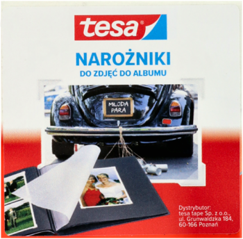 TESA ,narożniki do zdjęć do albumu,przód