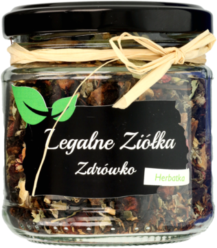 LEGALNE ZIÓŁKA Zdrówko ,herbatka rooibos i czarna,przód