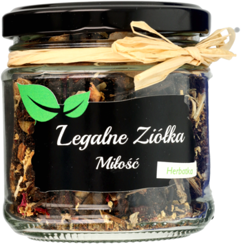 LEGALNE ZIÓŁKA Miłość ,herbatka czarna,przód