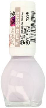 Lakier do paznokci Miss Sporty 1'To Shine Mystic, delikatny fiolet, 7ml, widok z przodu.