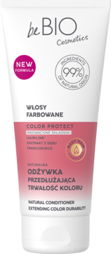 BEBIO COSMETICS Color Protect ,odżywka do włosów farbowanych, przedłużająca trwałość koloru,przód