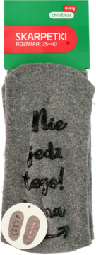 SOXO ,skarpetki damskie z nadrukiem, rozm. 35-40,przód