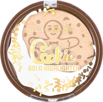 LOVELY ,rozświetlacz, Cookie Gold Highlighter,przód